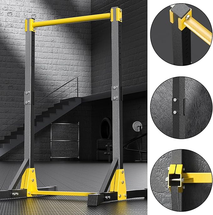 Pull Up Bar Stand,Freestanding Pull-up Bar，Free Standing Pull Up Bar for Home Gym, Pull Up Stand Station 400LBS with 11 Gears Adjustment