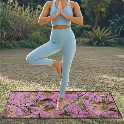 Bulopur Car Seat Towel Cover Waterproof Pink Hunting Camo Sweat Towel Car Seat Cover Anti-Slip Bucket Seat Protector for Swimming Pool Camping Beach Yoga Towels Mat