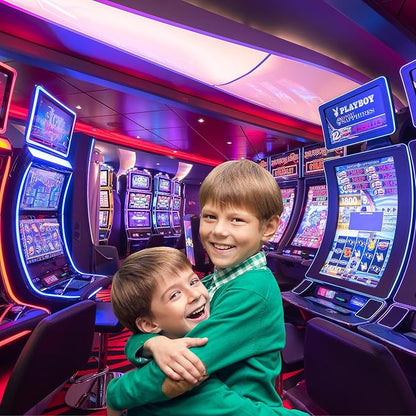 Gambling Slot Machines Backdrop Casino Game Hall Lucky Winner Game Room Gaming Photography Background Casino Themed Party Backdrop Decorations Birthday Shoot Adult Portrait Props 20x10ft