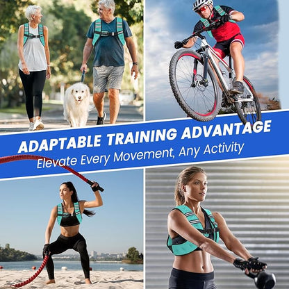 Weighted Vest Woman, 6/8/12/16/20/25/30 Lb Unisex Reflective Strength Training Weight Vest For Running, Jogging, Cardio & Workouts