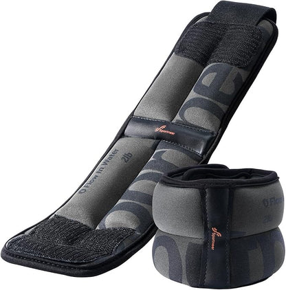 Sportneer Ankle Weights for Men Women Strength Training, 4/10 lbs Pair Leg Weights Set Comfortable and Soft Perfect for Dancing Running Walking Fitness Workout