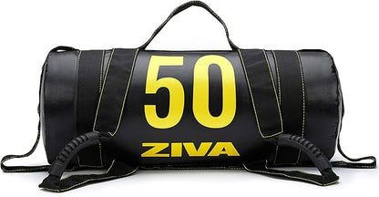 ZIVA Power Sandbag – Pre-Weighted Training Bag with Multiple Handles for Full-Body Strength & Conditioning – Heavy-Duty, No-Fill Needed (10–50 lb)
