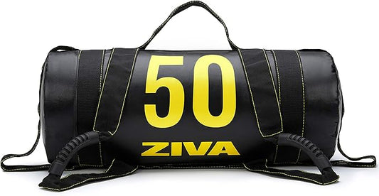 ZIVA Power Sandbag – Pre-Weighted Training Bag with Multiple Handles for Full-Body Strength & Conditioning – Heavy-Duty, No-Fill Needed (10–50 lb)
