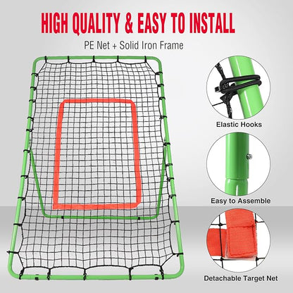 Lineslife Adjustable Agility Hurdles,4 Height Speed Training Hurdles, Portable Speed Training Equipment with Carry Bag for for Athletes,Kids,Soccer,Basketball