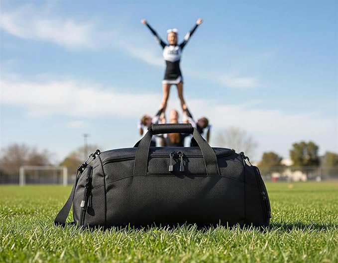 Personalized Cheerleading Duffel Bag with Custom Name – Cheer Team Gym Bag for Girls, Competition Travel Bag, Custom Team Colors & Year
