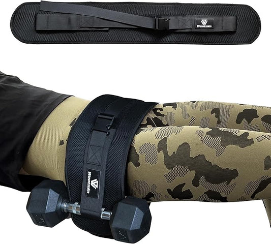 Hip Thrust Belt, Fully Upgraded Hip Thrust Belt for Dumbbells, More Comfortable Hip Thrust Belt, Home Gym Hip Thrust Belt with Wider and Longer Anti-Slip Pads.