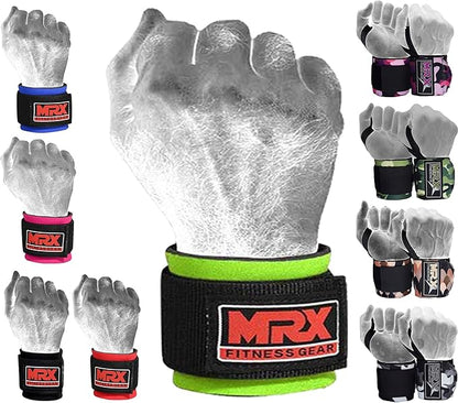 MRX Weight Lifting Wrist Wraps for Wrist Support Lifting Straps Gym Bodybuilding Training Workout for Men and Women