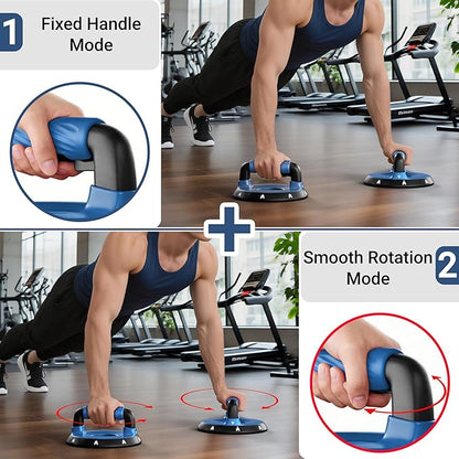 READAEER Push Up Bars, Rotating Handle Design with Bearings for Smooth, Effortless for a Wider Range of Motion, Handle Rotation, Wide Grips with Non-Slip Rubber Pads for Comfort Exercise