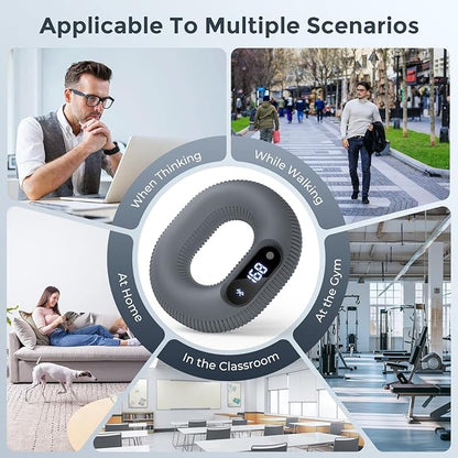 Smart Grip Strength Trainer with Bluetooth APP - Squeeze to Play Games & Scroll TikTok Hands-Free, Soft Silicone, Portable Hand Exercise for Strength, Stress Relief & Rehab