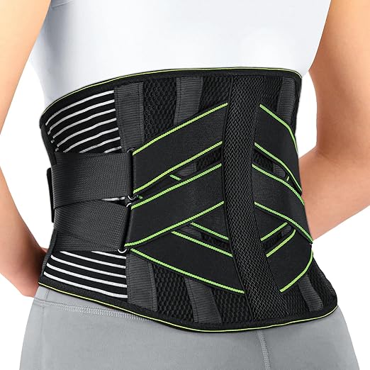 YAHA Back Brace for Lower Back Pain Relief for Women/Men with Lumbar Pad, Back Support Belt with 7 Stays for Heavy Lifting, Sedentariness, Breathable Lumbar Support for Herniated Disc, Sciatica - S