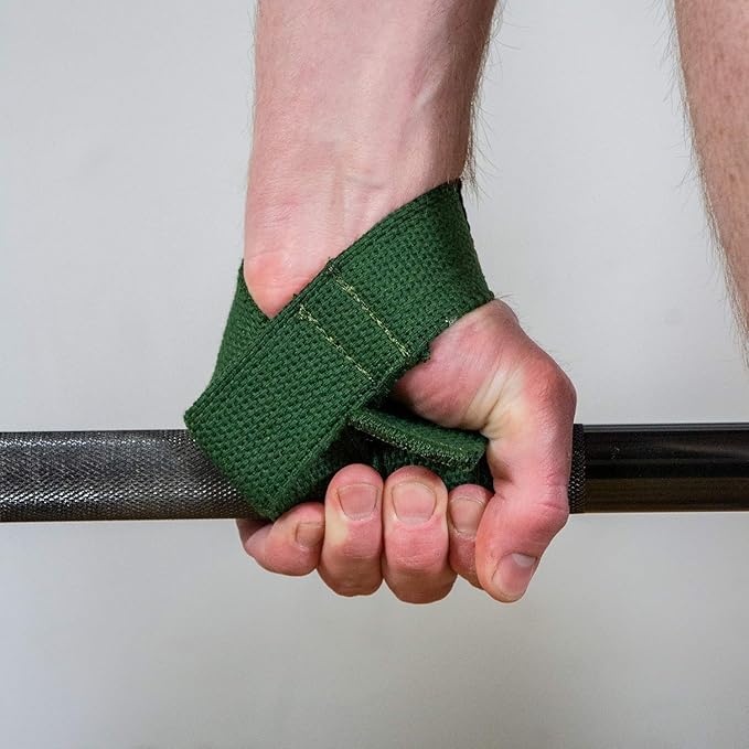 SERIOUS STEEL FITNESS Military OD Green Weight Lifting Straps