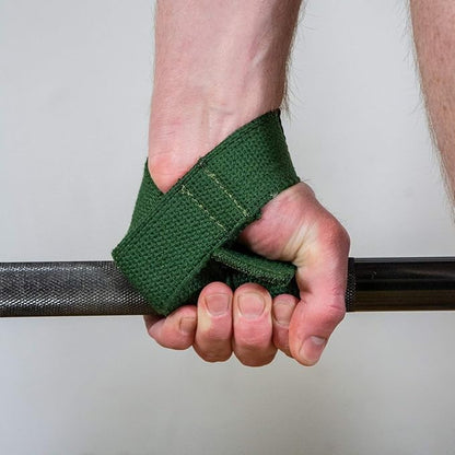 SERIOUS STEEL FITNESS Military OD Green Weight Lifting Straps