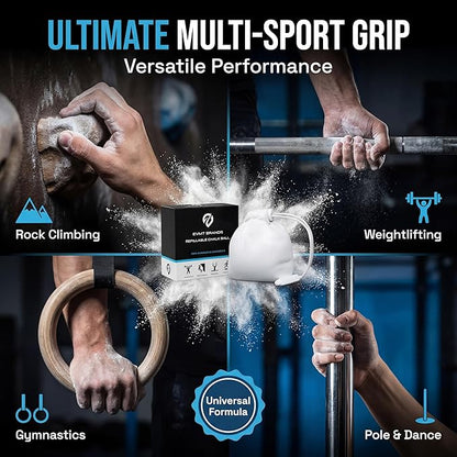 Liquid Chalk, Mess Free Gym Chalk for Weightlifting, Gymnastics, Rock Climbing, Dancing, and Lifting. Sweat Resistant and Long Lasting for Stronger Hand Grip. Package May Vary.
