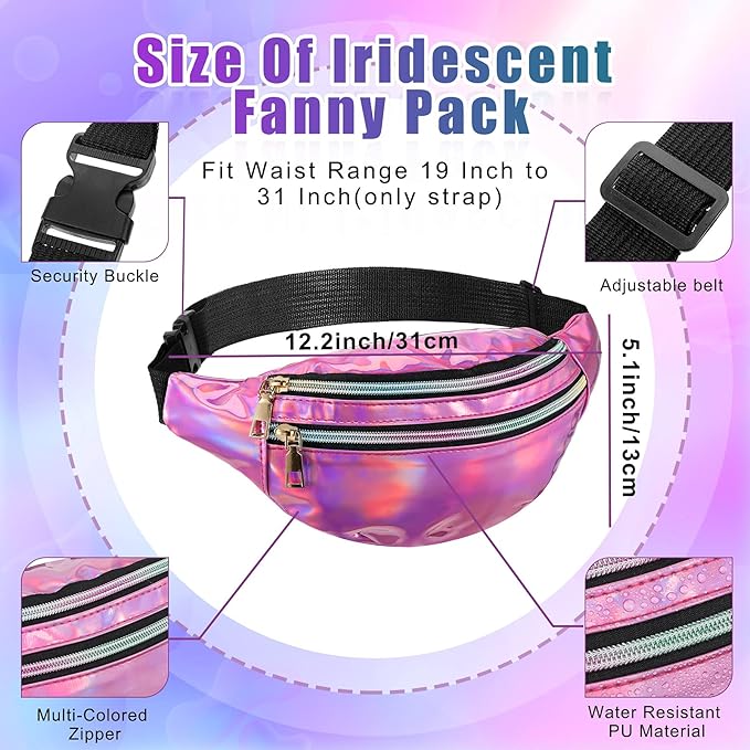 SATINIOR 80s Women Workout Outfit Neon Leg Warmer Headband Wristbands Fanny Pack Set 80s Accessories for Yoga Running
