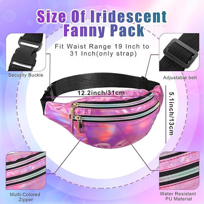 SATINIOR 80s Women Workout Outfit Neon Leg Warmer Headband Wristbands Fanny Pack Set 80s Accessories for Yoga Running