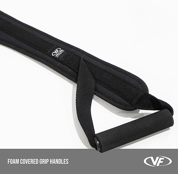 Valor Fitness Cable Machine Attachments - Tricep Rope, V-Bar, Single D-Handle, Rotating Straight Bar, Ankle Strap, Ab Crunch Harness, Triangle Chest Pull for Home Gym Equipment