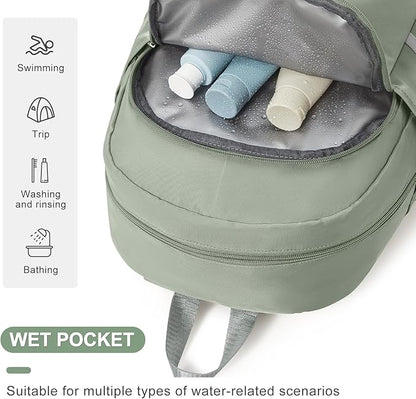 coofay Gym Backpack For Women Waterproof Backpack With Shoe Compartment Lightweight Travel Backpack Sports Backpacks Large Gym Bag
