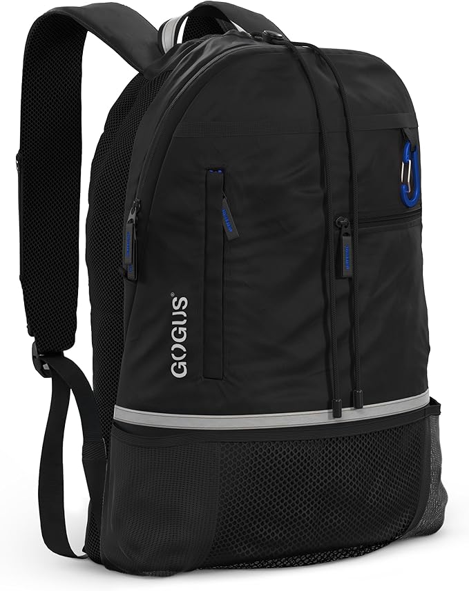 GOGUS Hybrid Gym Backpack for Men & Women - 18L Sports Backpack with Dual Water Bottle Pockets, Mesh Compartment for Gym, Travel - Water Resistant & Reflective Trim Workout Bag