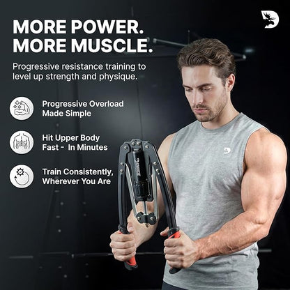 DMoose Fitness Arm Blaster for Biceps and Triceps - Heavy Duty Aluminum, Soft Neck Padding & Adjustable Straps - Bicep Curl Support for Isolation & Strength Training - Biceps Workout Equipment for Men