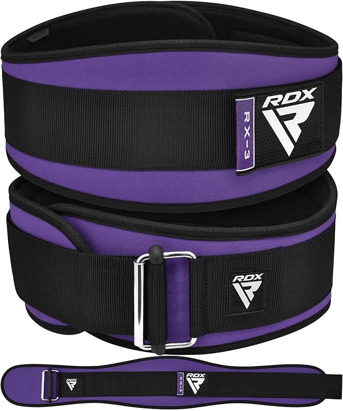 RDX Women Weight Lifting Belt 6.5” Curved Padded Back Lumbar Support, Fitness Strength Training, Core Exercise Workout Bodybuilding Powerlifting Deadlifts Squats, Ladies Home Gym Equipment