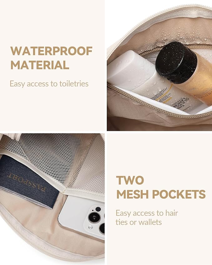Small Gym Bag for Women Mini Duffle Bag with Guitar Strap, Lightweight Waterproof Cute Tote with Wet Compartment for Girls Workout Sport Travel, Beige