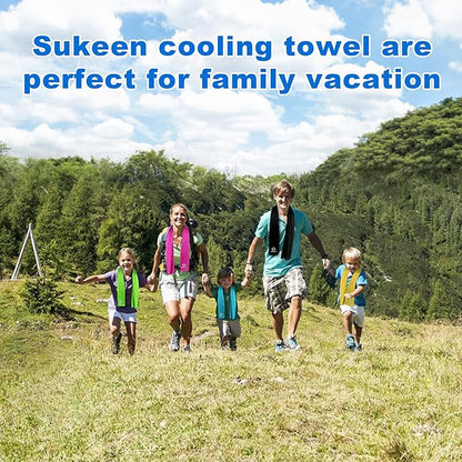 Sukeen Cooling Towel for Neck and Face (40"x12"), Microfiber Bulk Cooling Towels for Athletes Cooling Neck Wraps Instant Cooling Towels for Yoga,Gym,Golf,Running,Fitness and Workout
