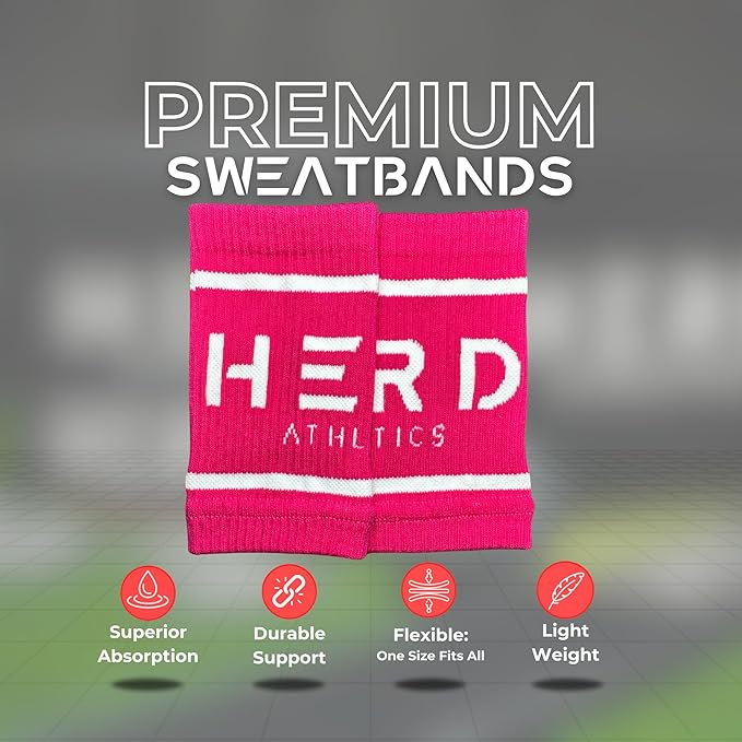 Cotton Wrist Sweatbands – Absorbent, Stretchable Bands for Men & Women – Sweat-Wicking, Anti-Chafing Support for Weightlifting, Cross Training, WODs, Tennis, Running & Fitness