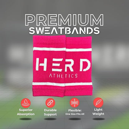 Cotton Wrist Sweatbands – Absorbent, Stretchable Bands for Men & Women – Sweat-Wicking, Anti-Chafing Support for Weightlifting, Cross Training, WODs, Tennis, Running & Fitness