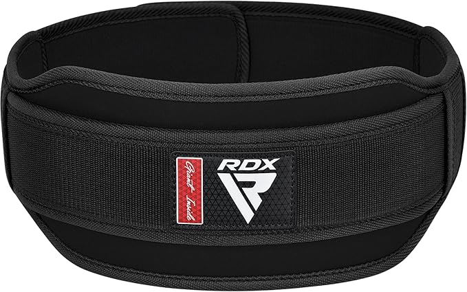 RDX RX5 Weightlifting Belt for Men & Women, Heavy Duty Powerlifting Belt with Thick EVA Foam Padding, Roller/Tension Buckle for Bodybuilding, Powerlifting, Lifting, Squat, Deadlift & Weight Training (Medium)