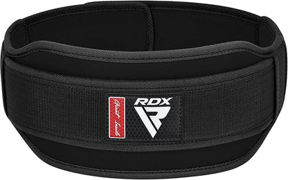 RDX RX5 Weightlifting Belt for Men & Women, Heavy Duty Powerlifting Belt with Thick EVA Foam Padding, Roller/Tension Buckle for Bodybuilding, Powerlifting, Lifting, Squat, Deadlift & Weight Training (Medium)