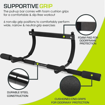 ProsourceFit Pull Up Bar for Multi Use Fitness & Home Gym Exercise