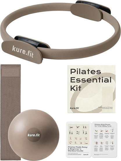 Pilates Kit for Women – Home Pilates Equipment Set with Ring, Ball & Resistance Bands | Pilates Starter Kit with Accessories in Gift Box