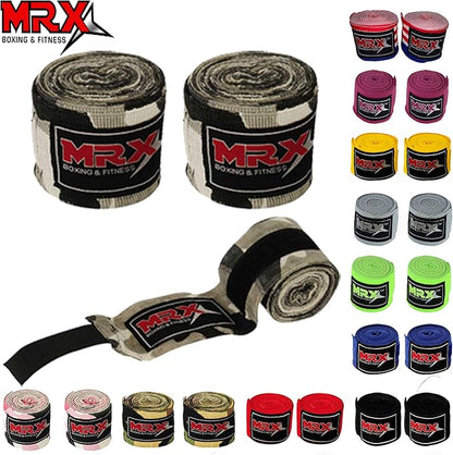 MRX BOXING & FITNESS Boxing Hand Wraps 100% Cotton Multi Colors Great for MMA Boxing Muay Thai Kick Boxing Training 118, 160, 180 Length