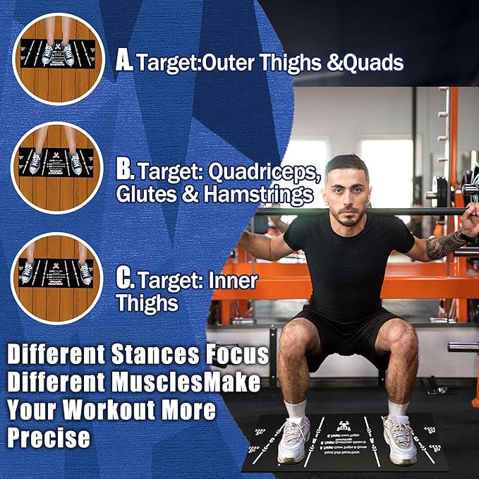 Squat Wedge Block One Piece: Heel Elevated Slant Board for Squats Weightliting Home Gym Squat Wedge