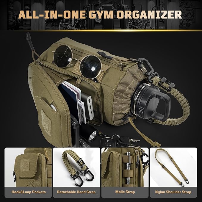 Magnetic Gym Bag for Men,Magnetic Gym Water Bottle Bag with Phone Pockets&40 64oz Multiple Size, Water Bottle Holder with Adjustable Shoulder, Ideal for Fitness,Sports,Travel