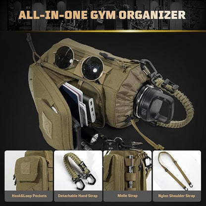 Magnetic Gym Bag for Men,Magnetic Gym Water Bottle Bag with Phone Pockets&40 64oz Multiple Size, Water Bottle Holder with Adjustable Shoulder, Ideal for Fitness,Sports,Travel