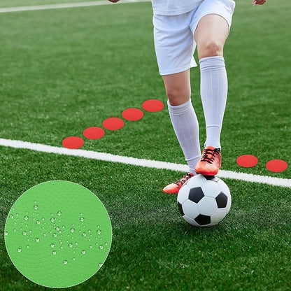 PATIKIL Spot Markers, Non-Slip Floor Dots Agility Markers Flat Field Cones Poly Dots