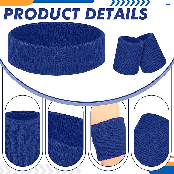 Hillban 4 Set 80s Leg Warmers for Women Men 80s 90s Accessories Neon Headband Wristband Workout Outfit for Carnival Party