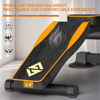 Adjustable Weight Bench multi-function Workout Bench for Home Gym,Foldable Incline Decline Benches for Full Body Workout 660LBS