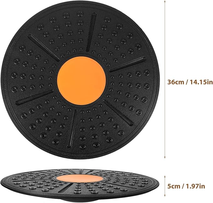 Balacoo Half Exercise Ball Balance Board for Core Training and Rehabilitation Portable Lightweight Stability Trainer for Yoga Fitness and Sensory Balance Exercises Compact Design for