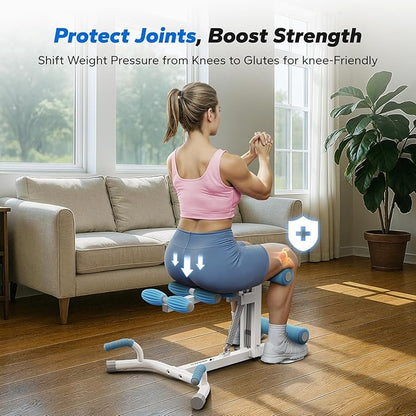 MERACH Deep Squat Machine for Women, Adjustable Glutes Trainer Machine, Core & Leg Exercise, Push Up Board Workout Equipment at Home Gym