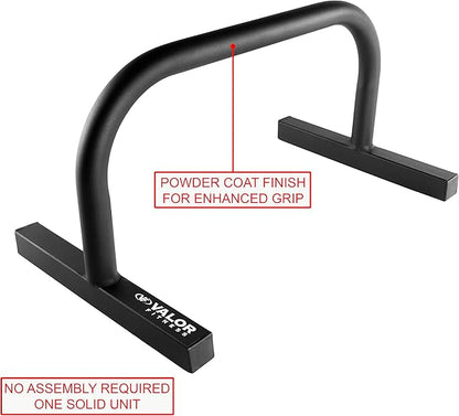 Valor Fitness Gymnastic Parallette Bars - Training Dip Bars Push Up Stands - Build Core Body Weight Strength Balance Equipment