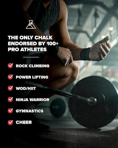 Friction Labs Premium Loose Climbing Chalk - High-Performance Hand Chalk with Superior Grip for Bouldering, Climbing, Weightlifting & More - Long Lasting & Skin Friendly Powdered Chalk