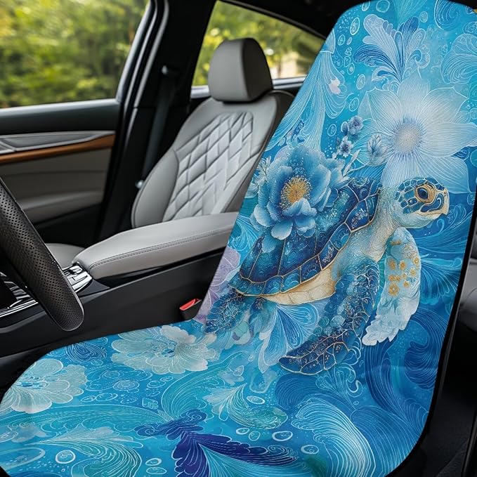 Bulopur Tropical Car Seat Towel Cover After Gym Post Workout Tennis Beach Towel Car Seat Over Front Seats Only Auto Bucket Seats Blanket for Swimming Pool Camping Athletic
