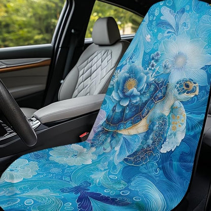 Bulopur Tropical Car Seat Towel Cover After Gym Post Workout Tennis Beach Towel Car Seat Over Front Seats Only Auto Bucket Seats Blanket for Swimming Pool Camping Athletic