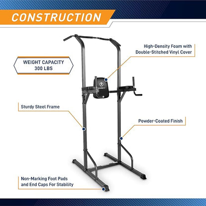 Marcy Multi-Functional Power Tower Home Gym for Strength Trainings