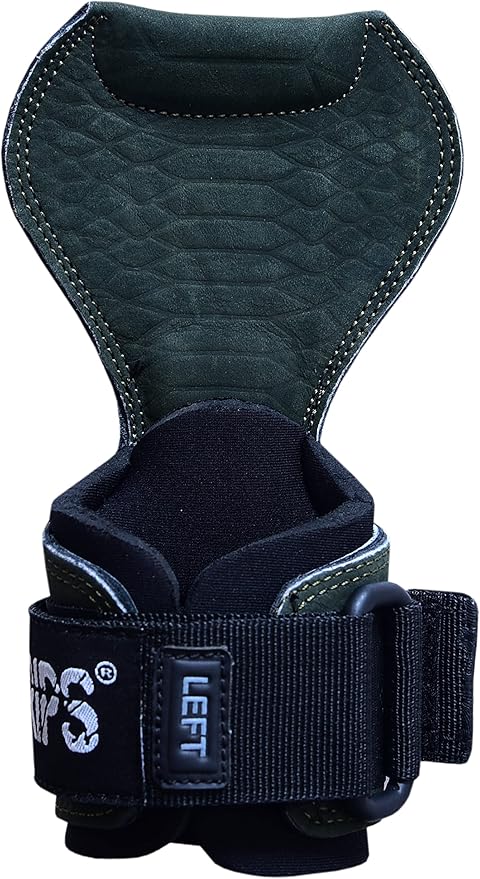Cobra Grips PRO Weight Lifting Gloves Heavy Duty Straps Alternative with Power Lifting Hooks Padded Wrist Support for Deadlifts & Bodybuilding