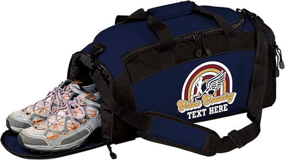 Personalized Cross Country Duffel Bag – Custom Name Team Logo XC Gym Travel Bag for Runners – Lightweight Athletic Sports Gear Bag for Boys & Girls