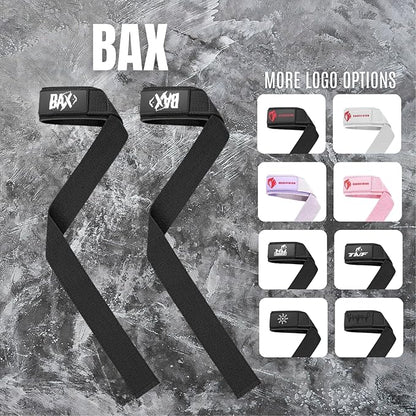Weight Lifting Straps, Wrist Support for Men, Heavy Duty Thick Comfortable Lifting Straps, Secure Fit, Enhanced Grip, Straps for Weightlifting & Gym Training, Black