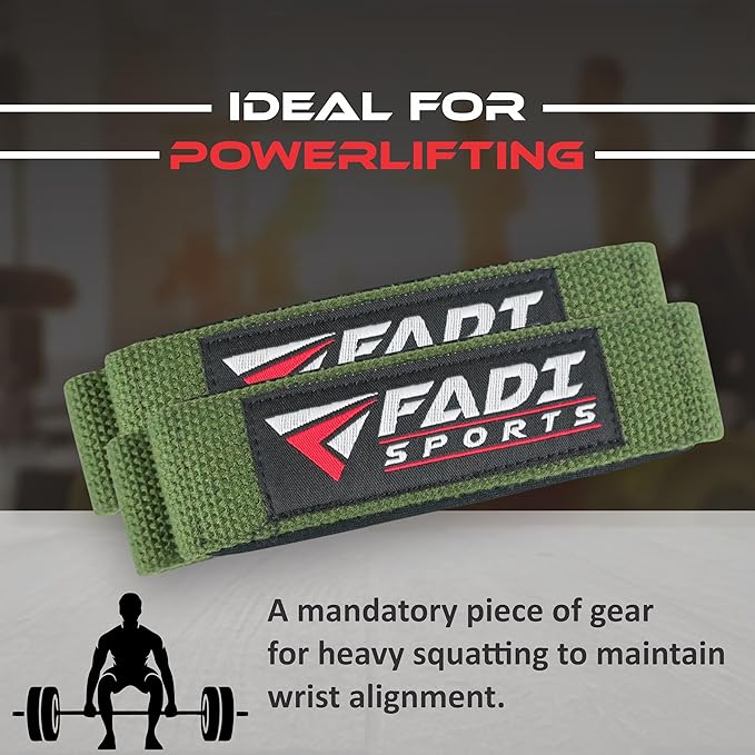 Lifting Wrist Straps for Weightlifting, Bodybuilding, Powerlifting & Deadlifts – 24 Inch Cotton Straps with Padded Neoprene for Strength Training & Grip Support